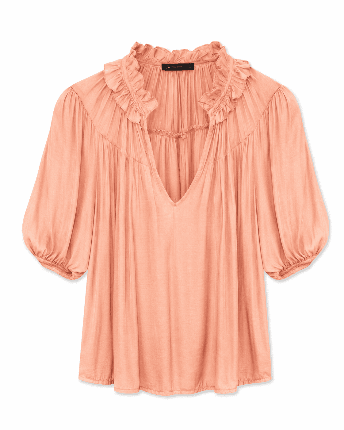 Blusa feminina A Collection Renner com babados – tamanho G