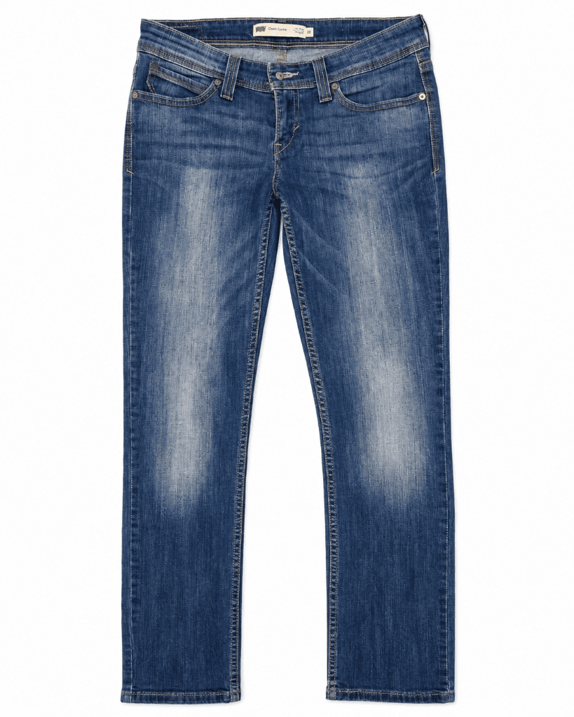 Calça jeans Levi’s Demi Curve reta – tamanho 28