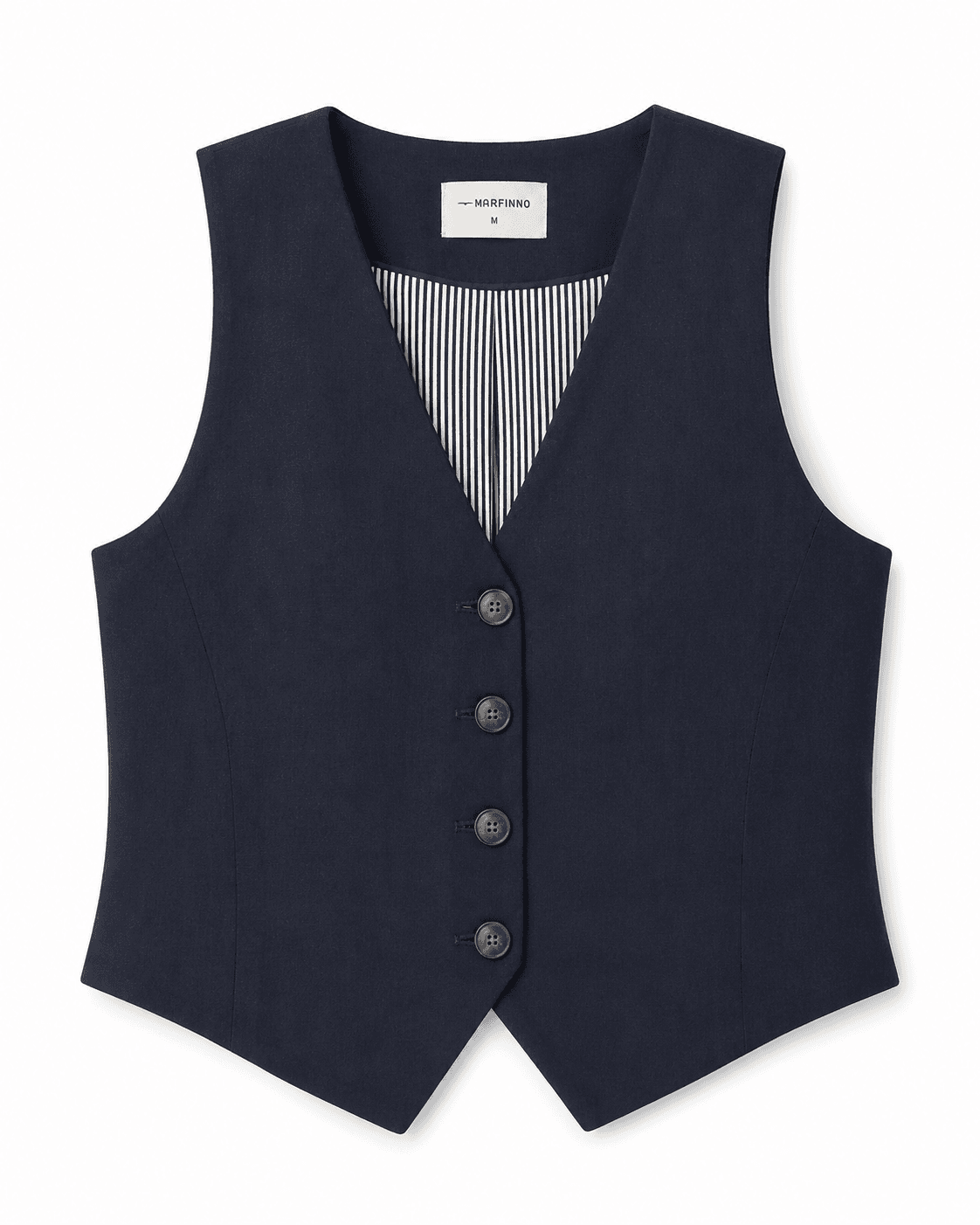 Colete feminino Marfinno azul-marinho – tamanho M