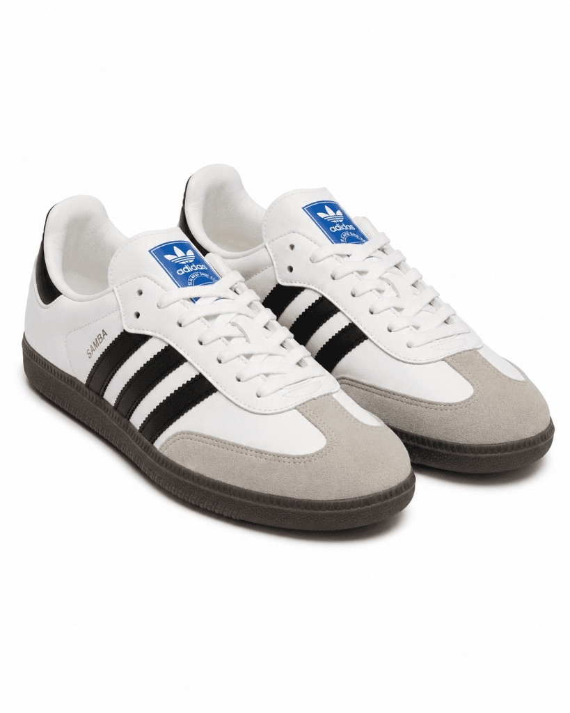 Tênis Samba casual branco e preto – tamanho 36